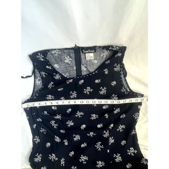 Vintage Jamie Brooke Maxi Floral Shift Dress sz 14 Scoop Neck Retro Prairie 90s - Picture 9 of 10